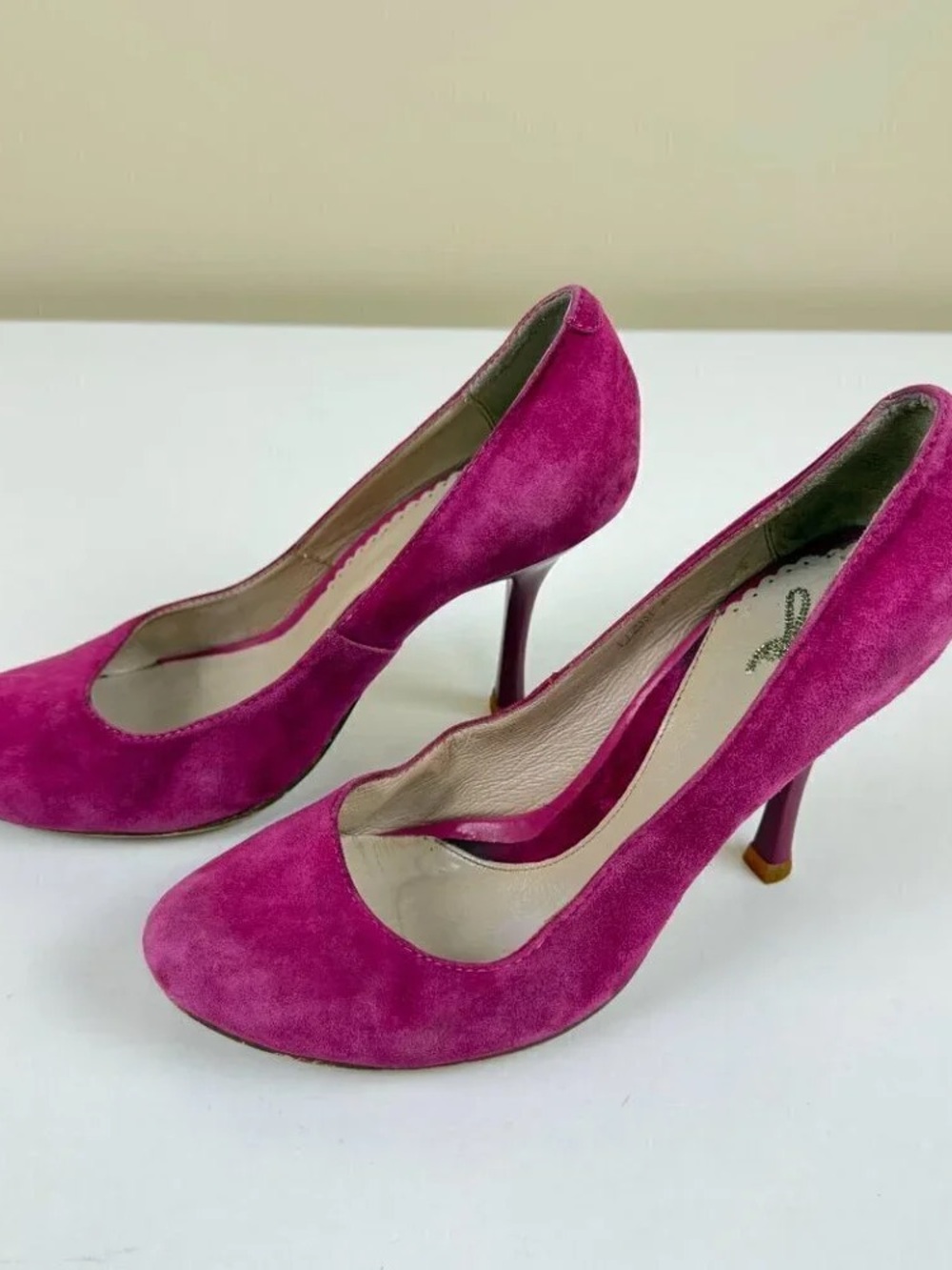 Women’s Fuchsia Suede High Heel Pumps